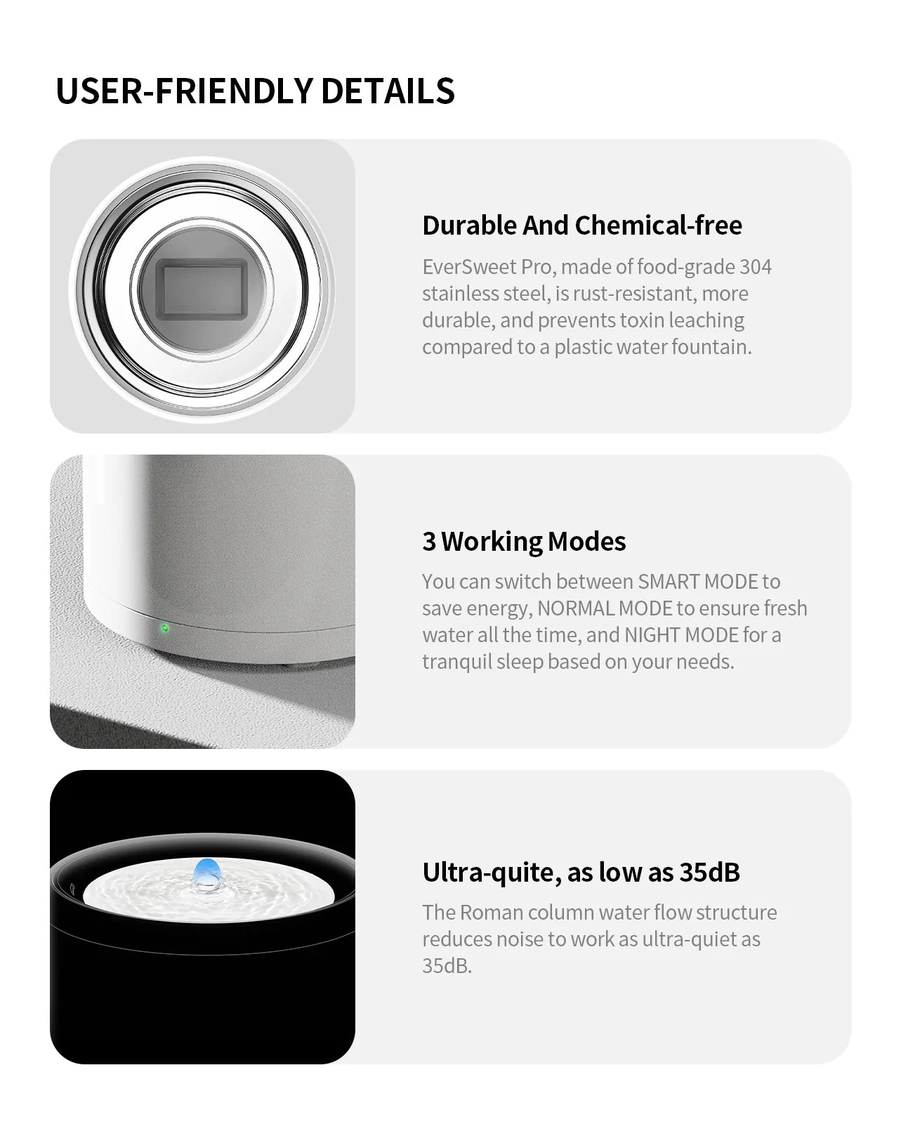 Eversweet 3 Pro - Automatic Water Fountain