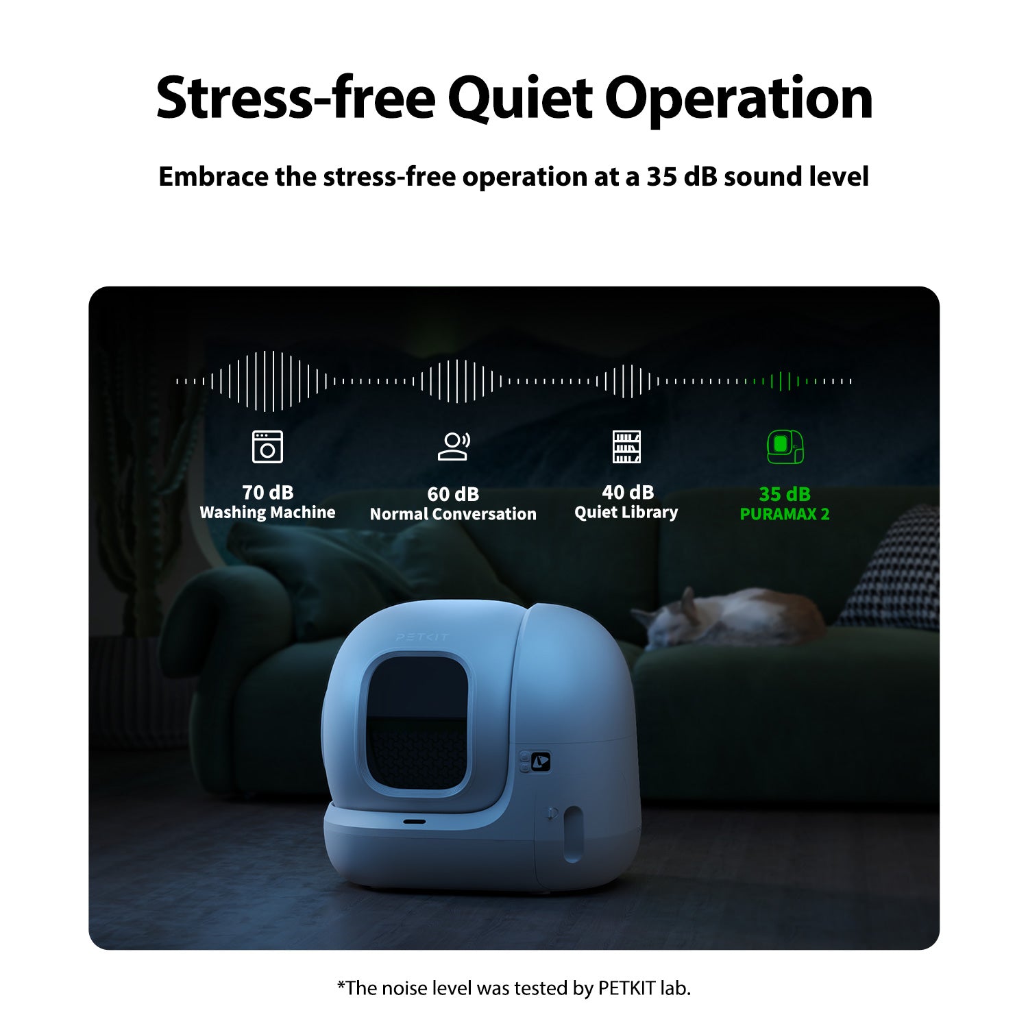 Petkit self-cleaning cat litter box for multi-cat homes in Dubai is very quiet