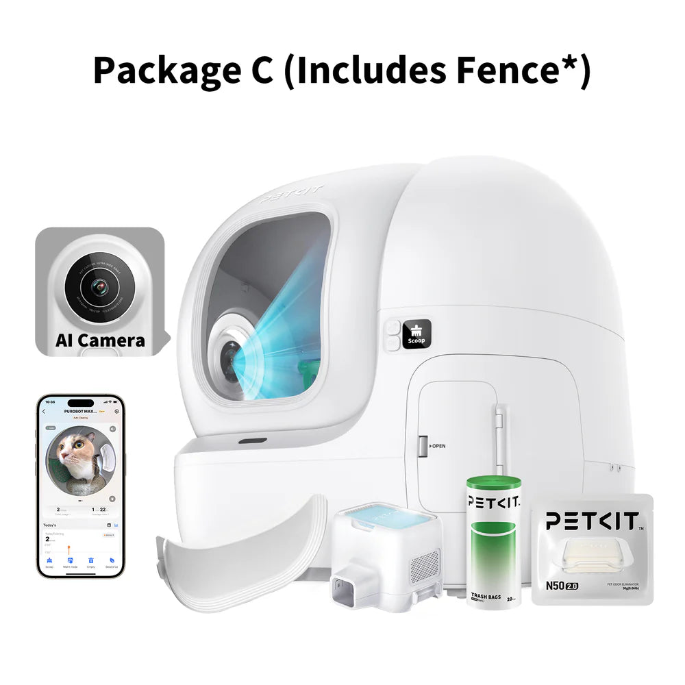 Purobot Max Pro large automatic litter box Dubai what is inside the box