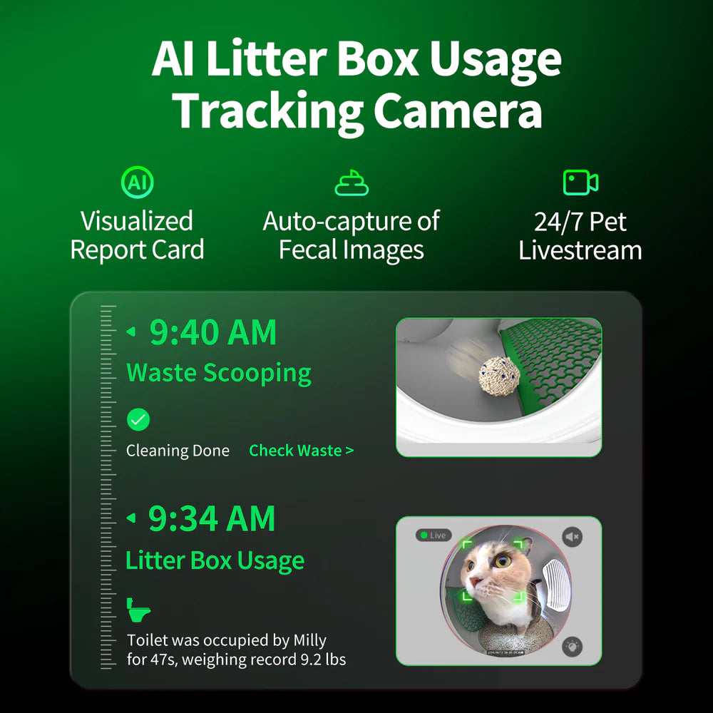 Purobot Max Pro large automatic litter box Dubai with Ai Camera