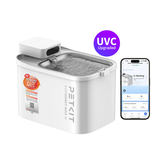 Eversweet Max 2.0 "UVC Pump" - CORDLESS Automatic Water Fountain