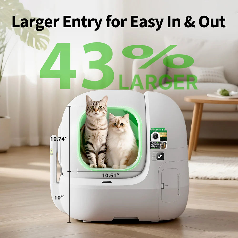 Purobot Max Pro 2.0 - Automatic Cat Litter Box with AI Camera (Upgraded)