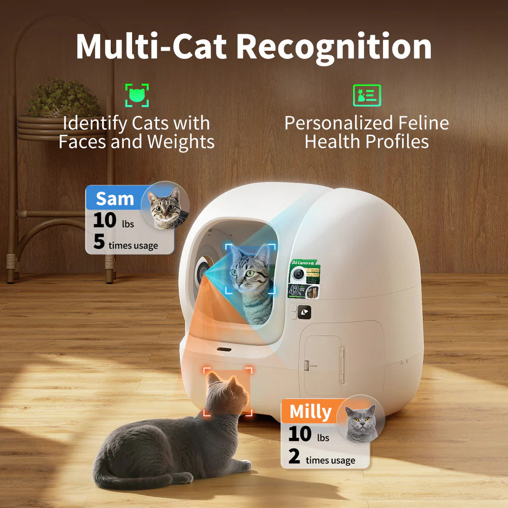 Purobot Max Pro 2.0 - Automatic Cat Litter Box with AI Camera (Upgraded)