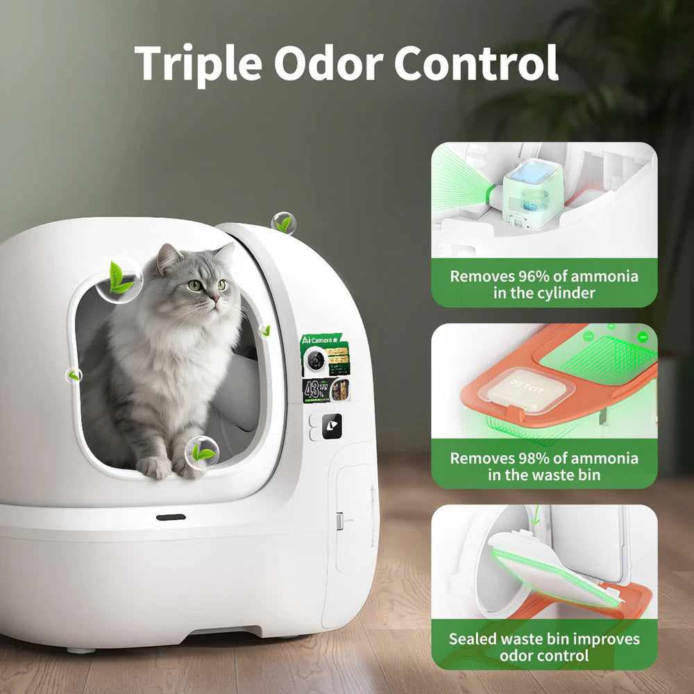 Purobot Max Pro 2.0 - Automatic Cat Litter Box with AI Camera (Upgraded)