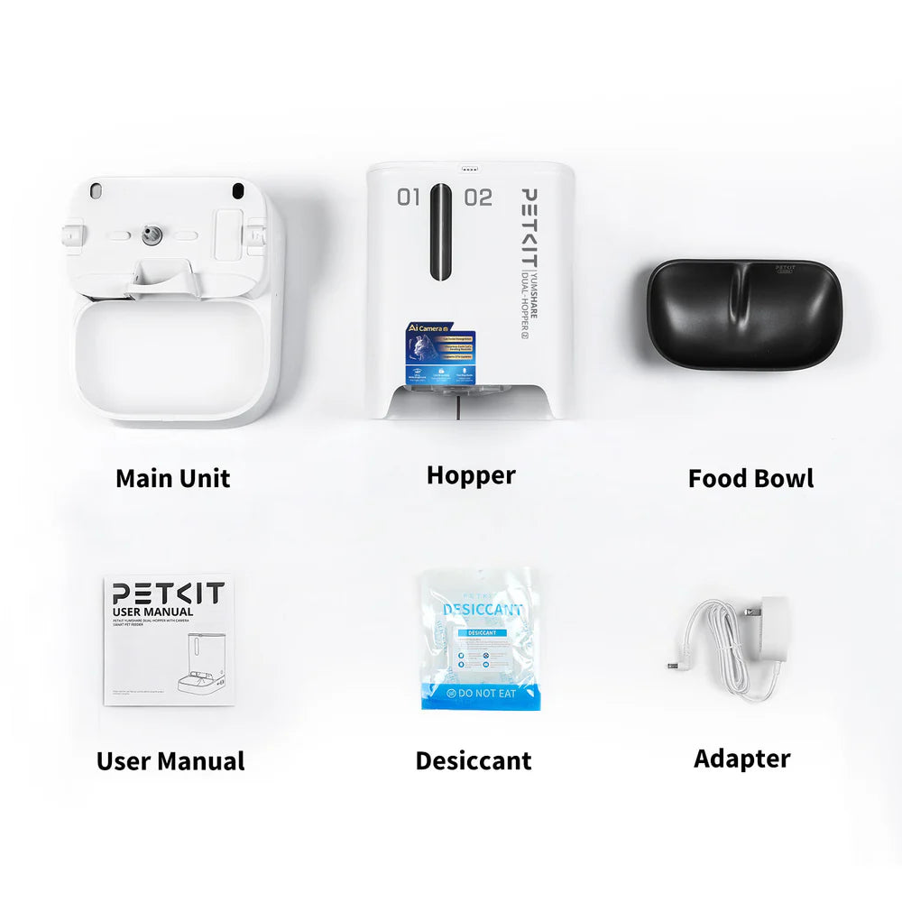 YumShare Gemini 2.0 - Dual Hopper feeder with Camera